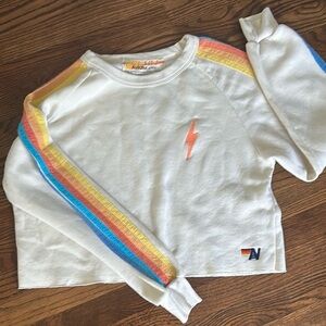 Aviator Nation cropped sweatshirt. Like new.